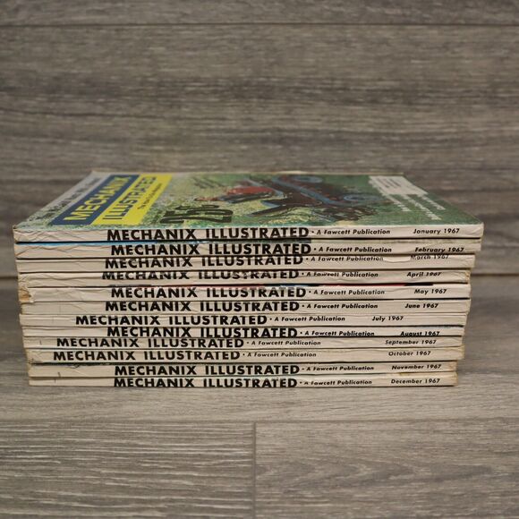 Mechanix Illustrated Magazines 1967's Lot 12 Rare Vintage great ADs - Picture 2 of 12